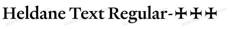 Heldane Text Regular字体转换